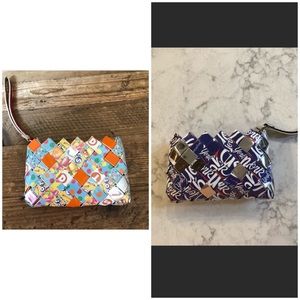 OLLIN York Peppermint Patty and Dots Wristlet Small Pouch